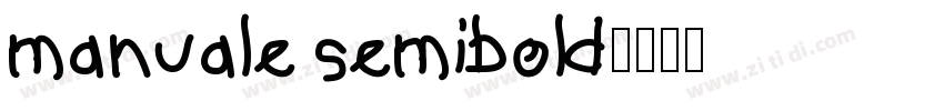 manuale semibold字体转换